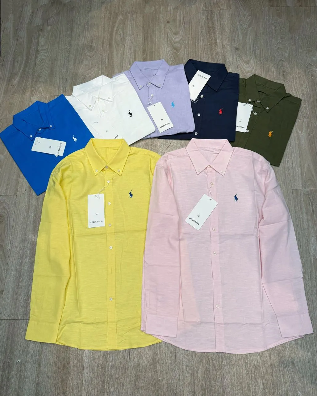 🅿️218 L06 #Ralph Lauren Pony·Original linen shirt✅✅✅Ready stock Focus on quality Feel free to compare Size: XS S M L Color: White Pink Yellow Purple Navy Blue Army Green